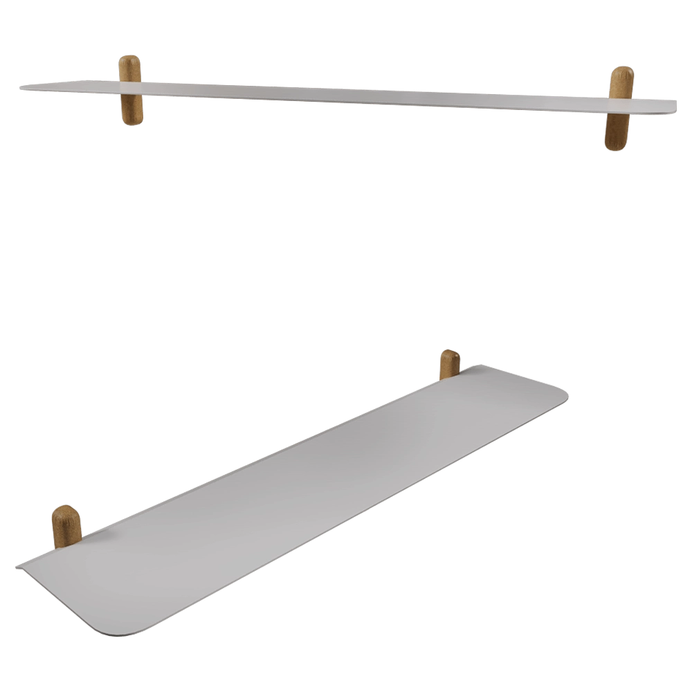 Gejst  - Shelf Nivo G light oak white 3D Model