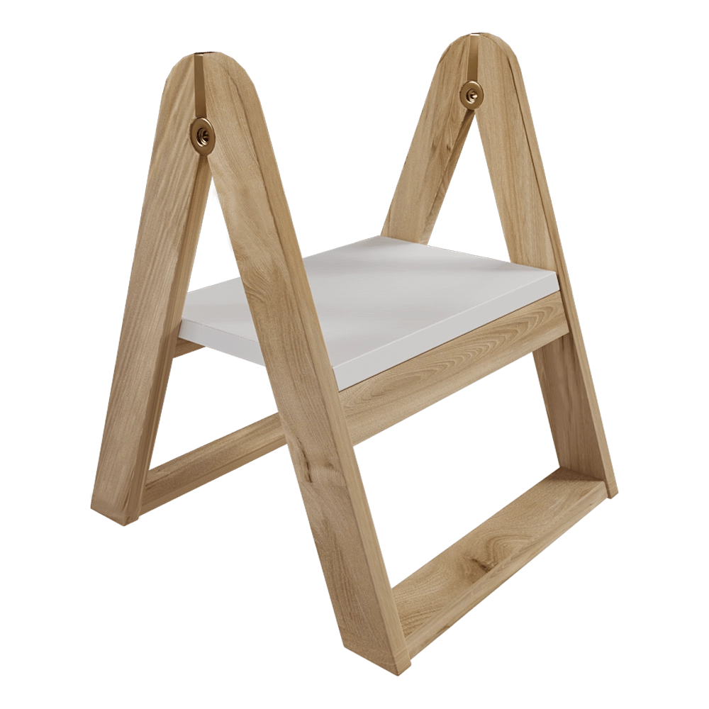 Gejst  - Stool Reech step ash 3D Model