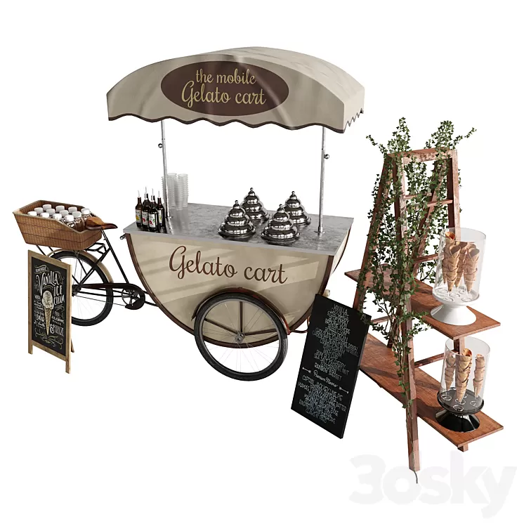 Gelato bike 3 3D Model