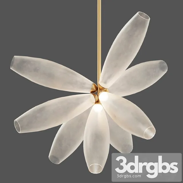 Gem cluster chandelier 09 transparent by giopato & coombes 3D Model Free