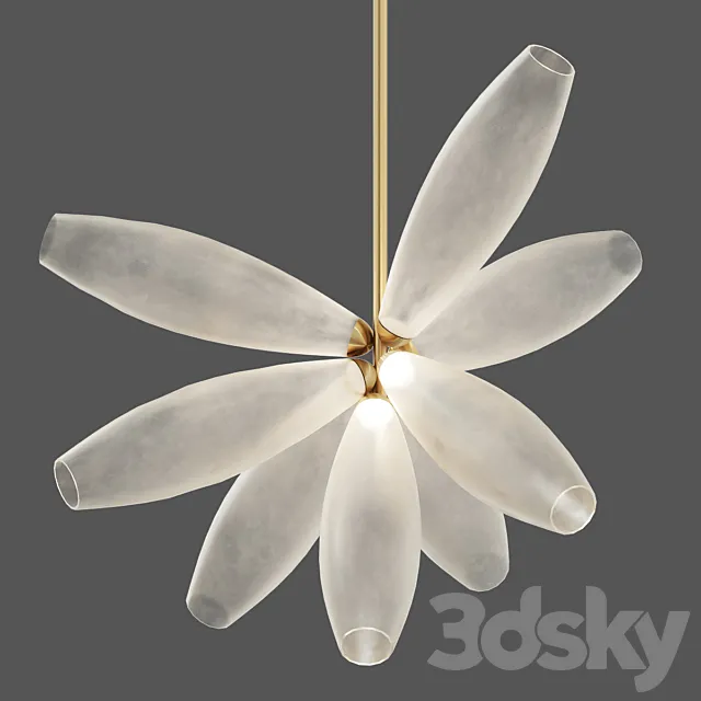 Gem Cluster Chandelier 09 Transparent by Giopato & Coombes 3DModel
