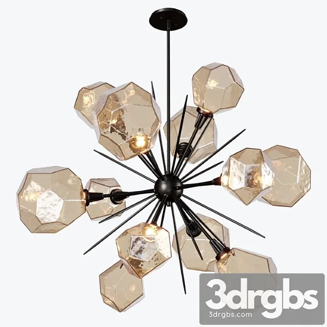 Gem starburst chandelier 3D Model Free