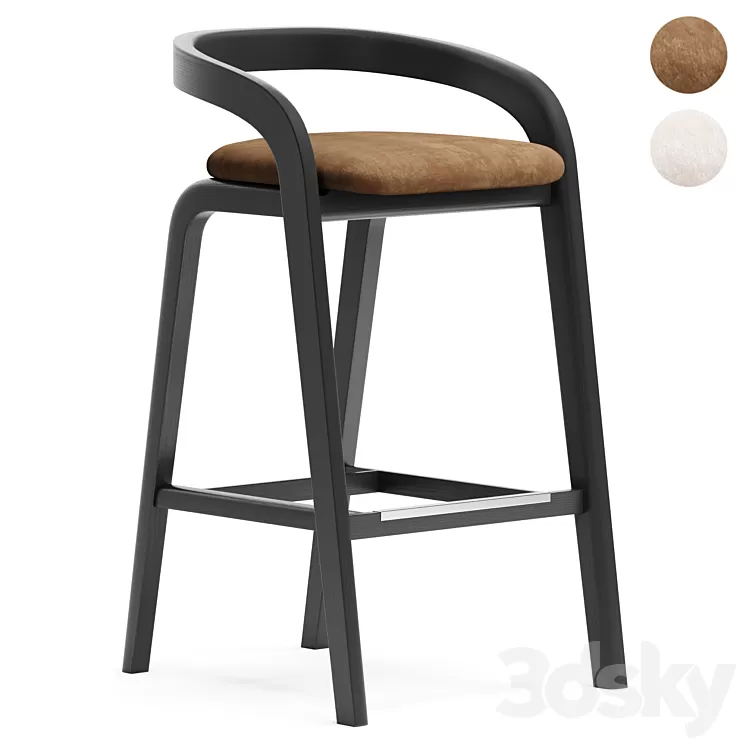 GENEA bar stool - Passoni 3D Model Free