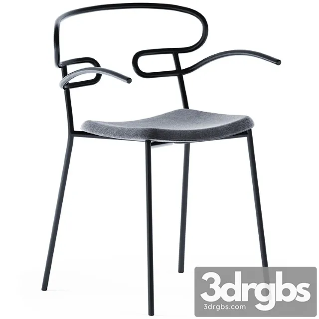 Genoa With Armrest Chair By Traba 3D Model Free