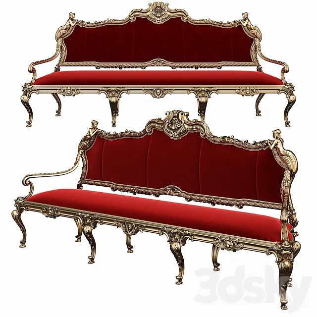 Genoese-style sofa 3DModel
