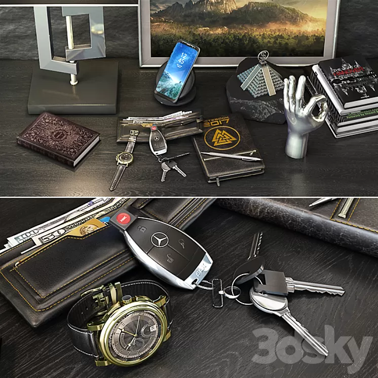 Gentleman's set 3D Model