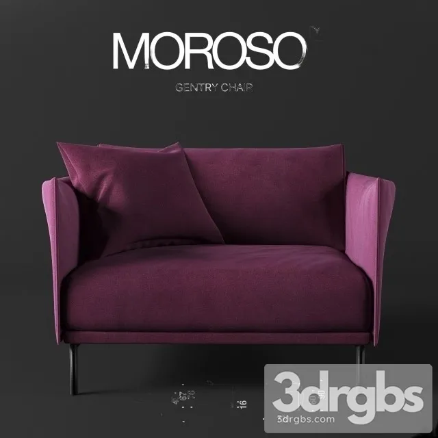 Gentry Chair By Moroso 01 3D Model Free