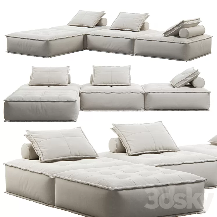 Genuine Corner Sofa by ELEMENT SINGLE