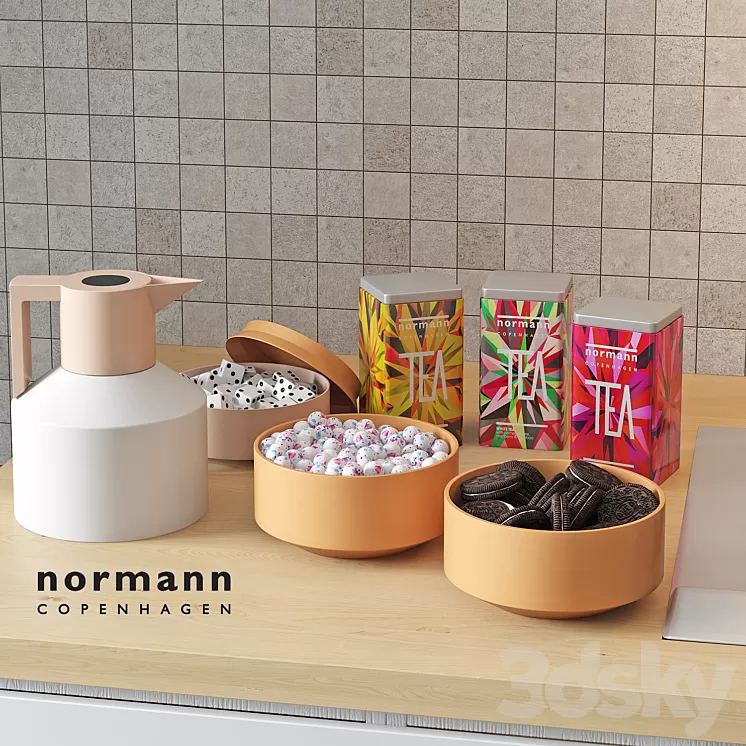 Geo Orange Decor 3D Model