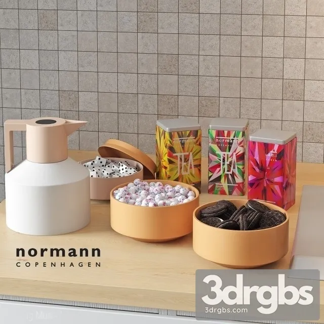 Geo Orange Set 3D Model Free