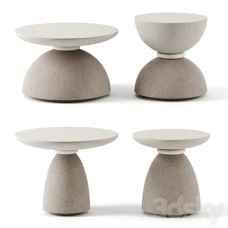 GEO side tables by Pimar 3D Model