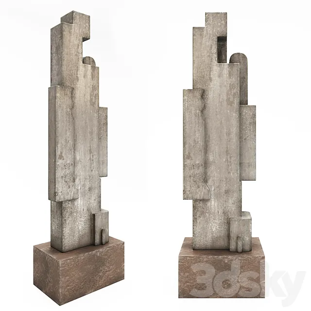 Geometric sculpture. 3DModel