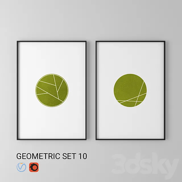 GEOMETRIC SET_10 3D Model