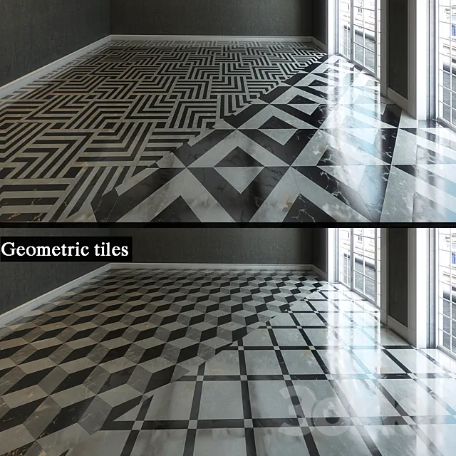 Geometric tile 3DModel