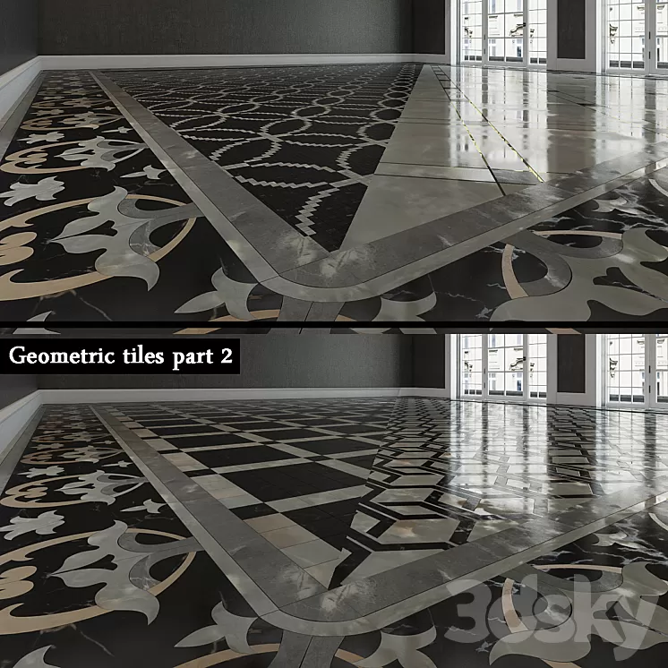 Geometric Tile part 2 3D Model