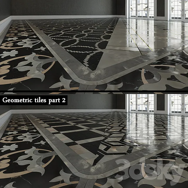 Geometric Tile part 2 3DModel