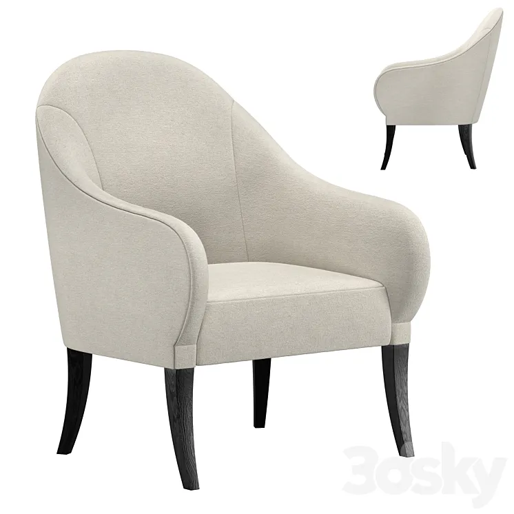 GEORGIANA CHAIR BAU3341C 3D Model Free
