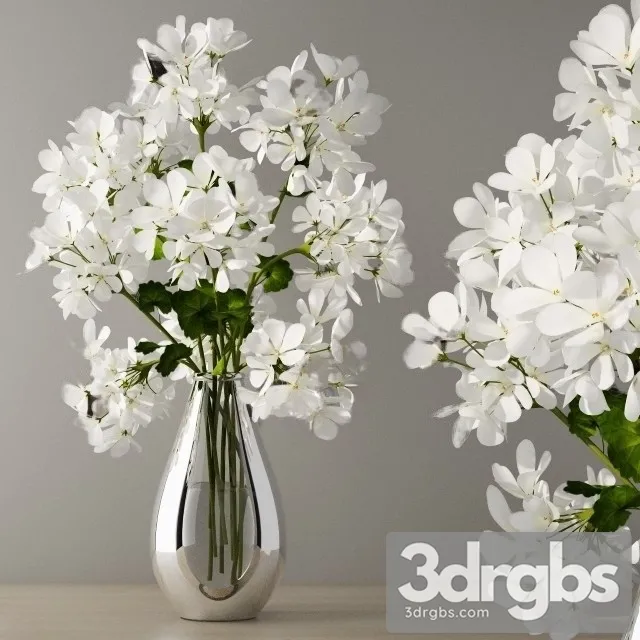 Geranium Bouquet 3D Model Free