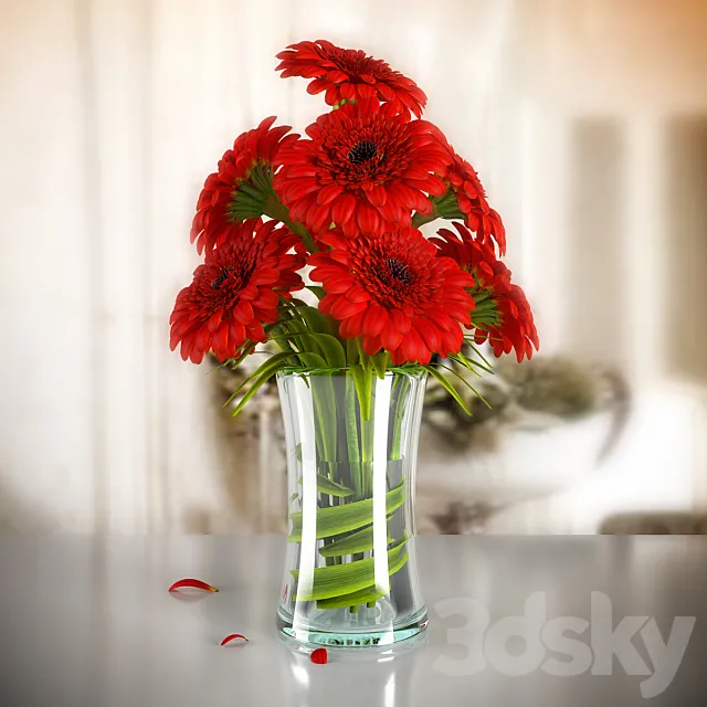 GERBERA 03 3D Model