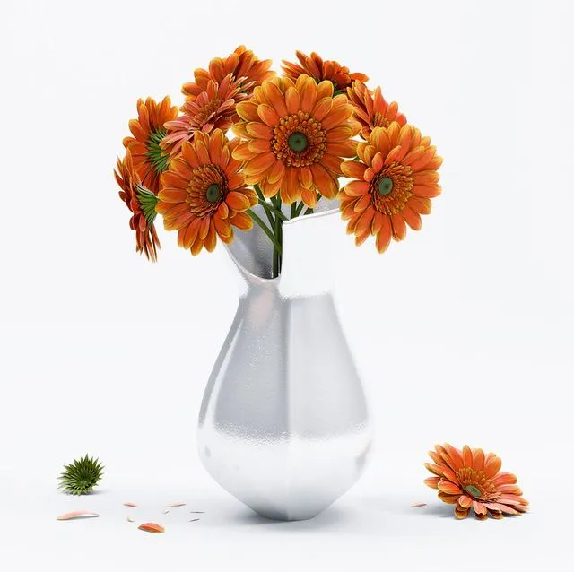 Gerbera Flower 3D Model