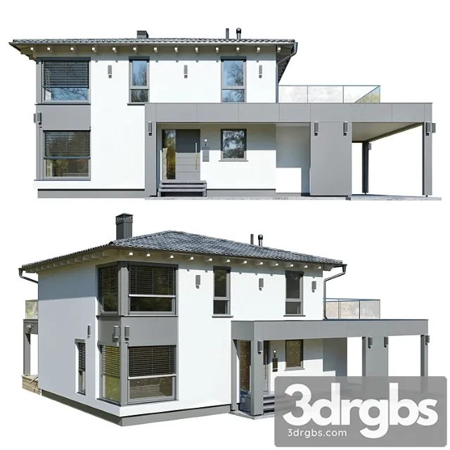 German House 2 1 3D Model Free