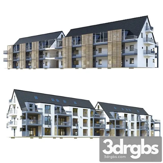 German House 4 3D Model Free