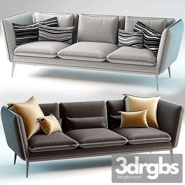 German Sofa Set Dialto 01 3D Model Free