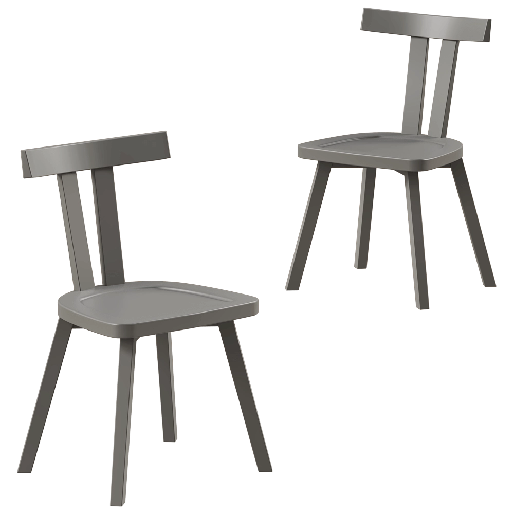 Gervasoni - Chair Gray 23 3D Model
