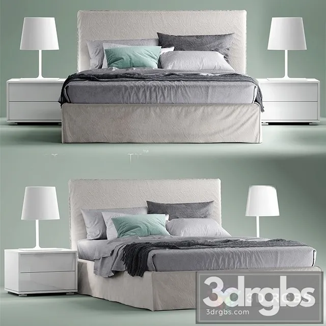 Gervasoni Ghost Bed 3D Model Free