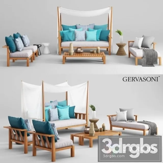 Gervasoni Inout Set 3D Model Free