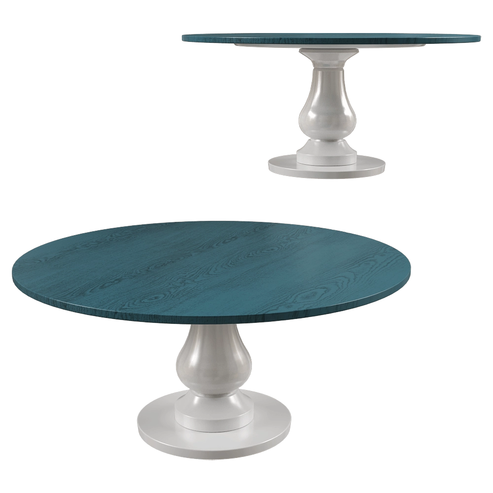 Gervasoni - Round dining table Gray 3D Model