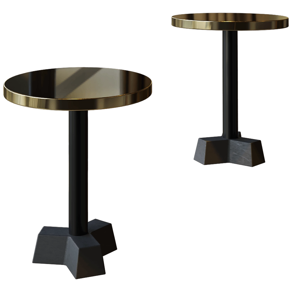 Gervasoni - Side table Brass 3D Model