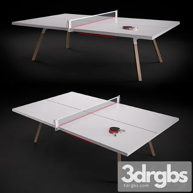 Gessato ping pong table 3D Model Free