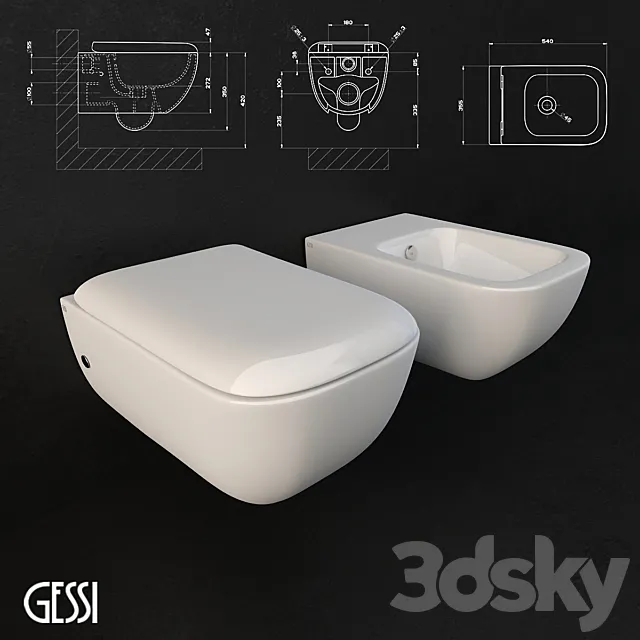 Gessi _ Goccia sanitary-ware 3D Model