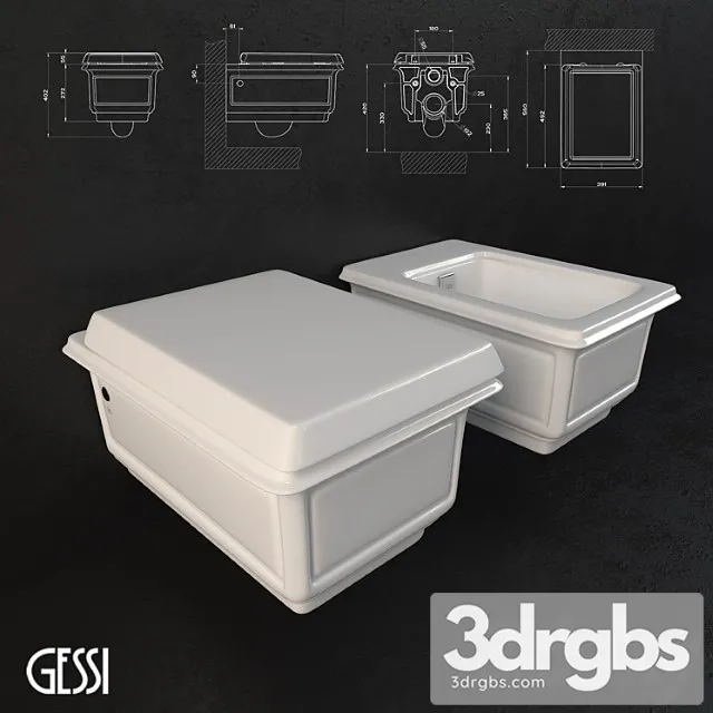 Gessi Eleganza Sanitaryware 3D Model Free