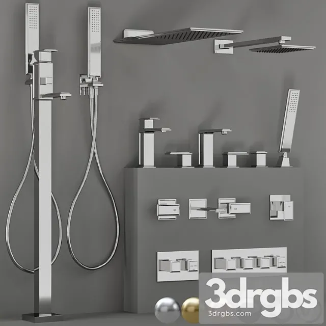 Gessi Fascino Bathroom Set 3D Model Free