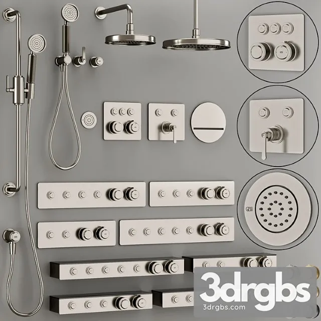Gessi Hi Fi Eclectic Bathroom Faucet Set 3D Model Free