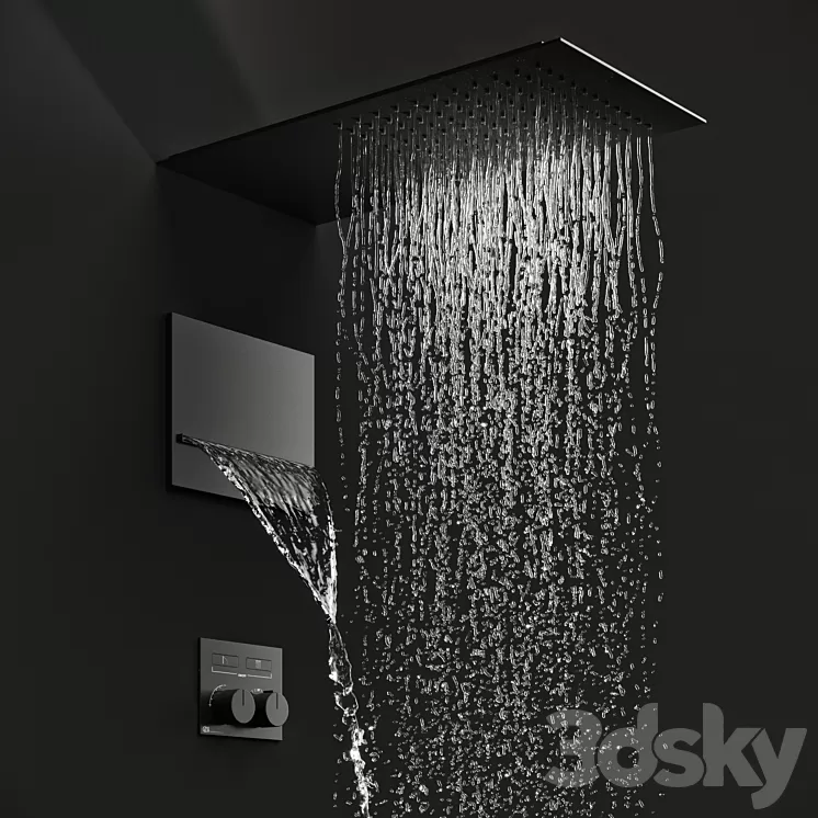 Gessi Hi-Fi Shower System 3D Model