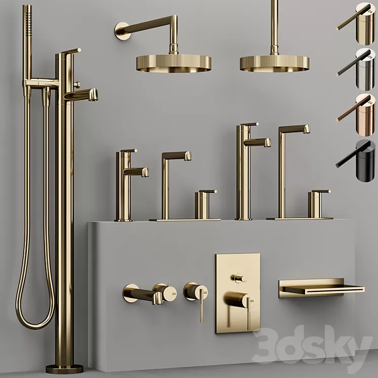 GESSI INGRANAGGIO bathroom faucet collection 3D Model Free