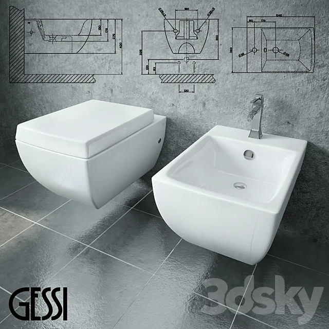 Gessi Mimi Sanitaryware 3DModel