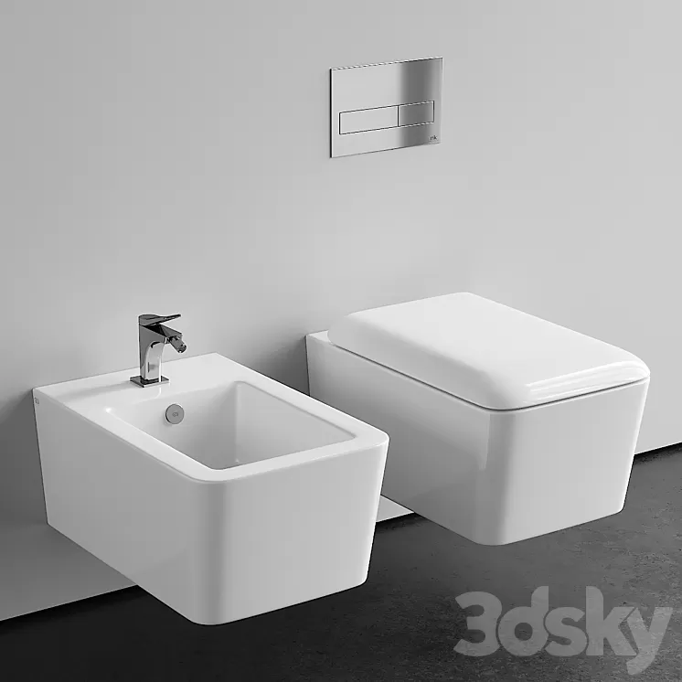 Gessi Rettangolo Wall-Hung WC 3D Model