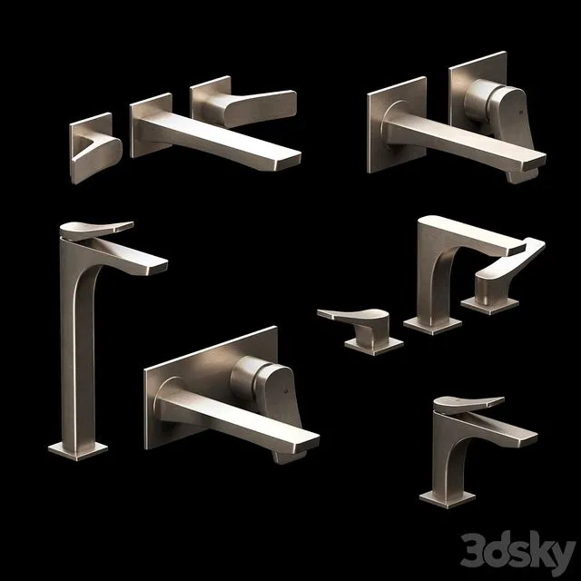 Gessi Rilievo faucets for sinks and washbasins 3D Model