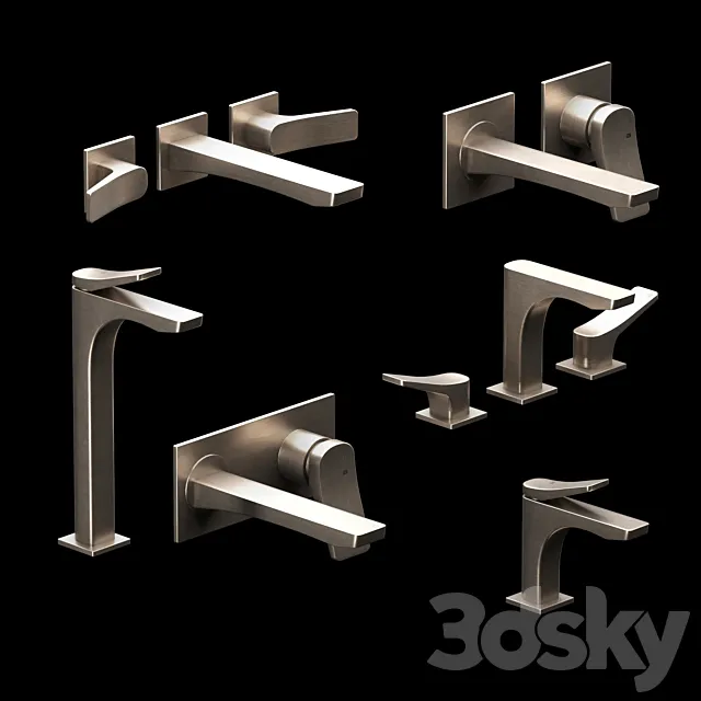 Gessi Rilievo faucets for sinks and washbasins 3D Model