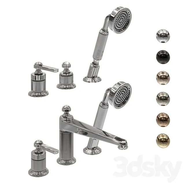 Gessi - Venti20 Art. 65043 65037 3D Model