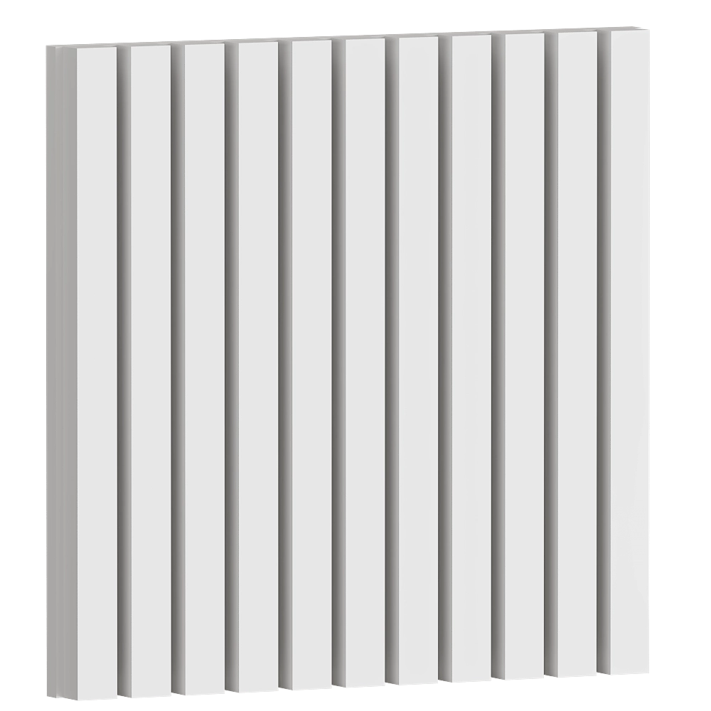 Gesso 3D - Wall panel Large Lath 3D Model