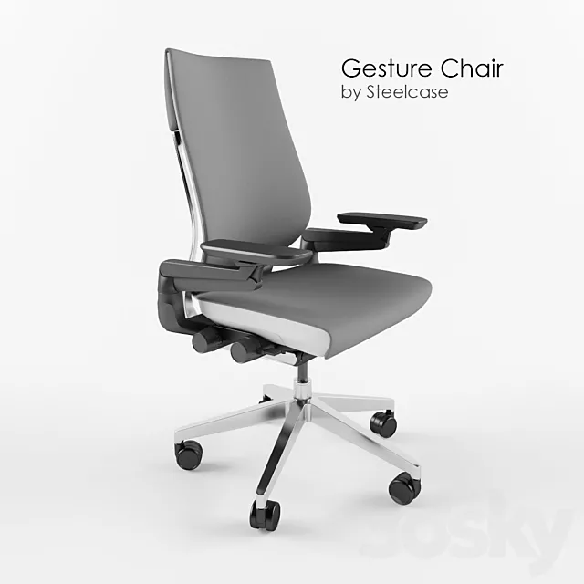 Gesture Office Chair 3D Model
