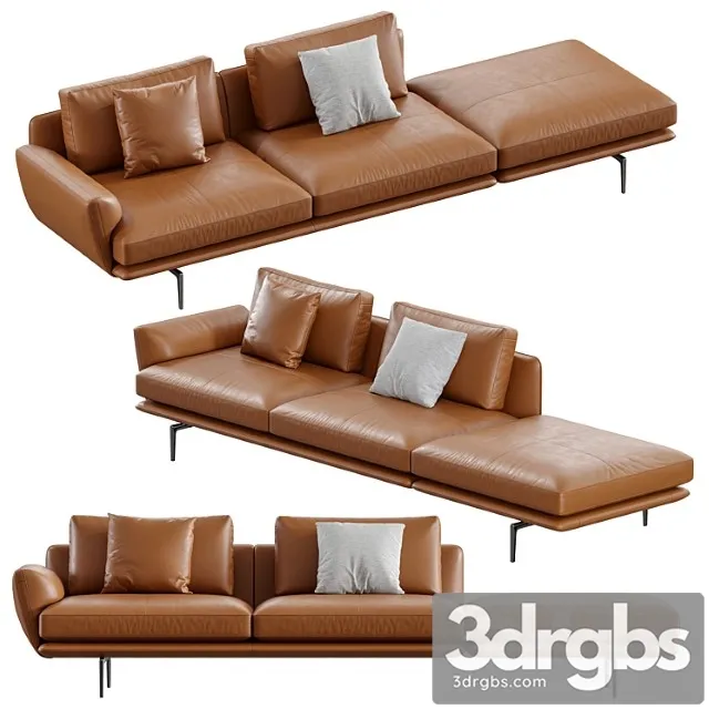 Get back sofa xs 3D Model Free