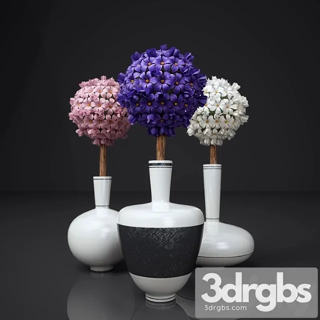 Ghiatsint Floristichieskii Bukiet 3D Model Free