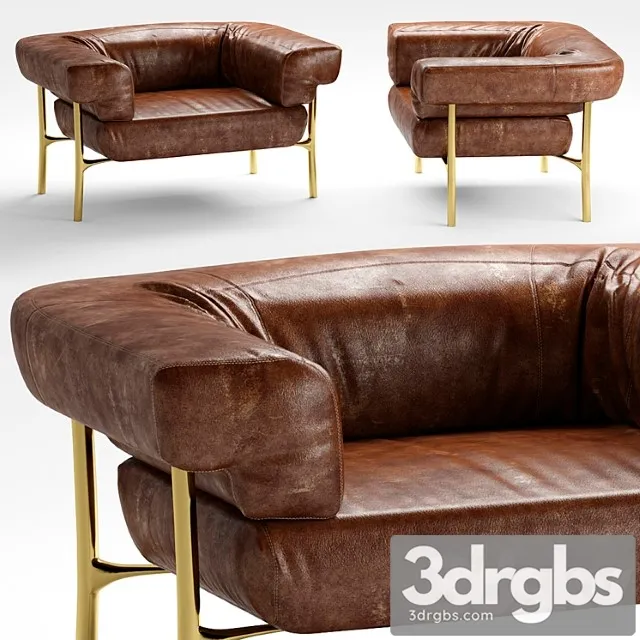 Ghidini 1961 katana armchair by paolo rizzatto 3D Model Free