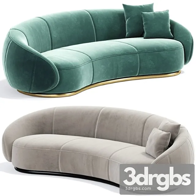 Ghidini long curved sofa